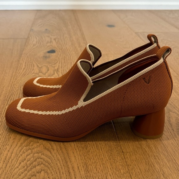 Vivaia Quinn Square-Toe Patterned Heels - 38.5 - Like New - Picture 5 of 7